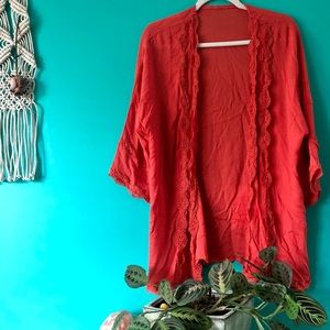 Orange beach cover up